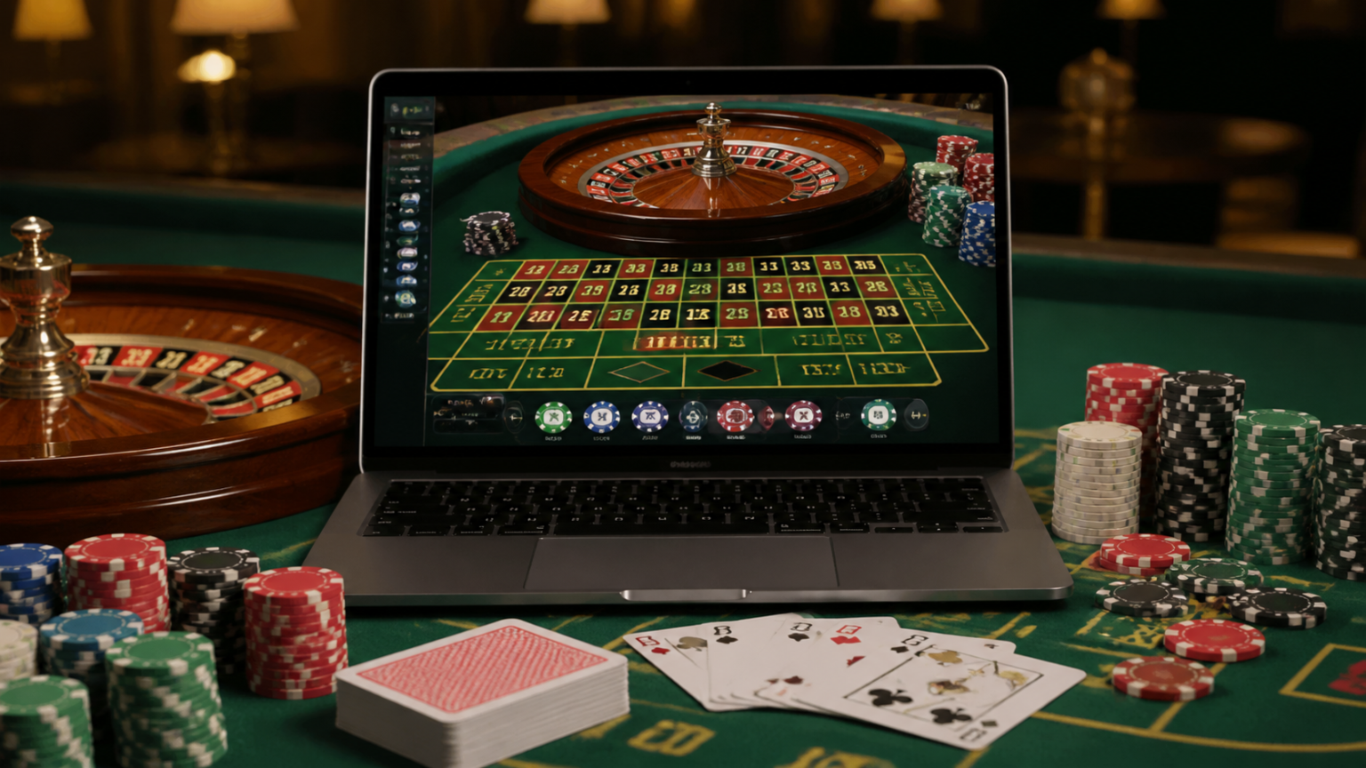 Best Online Casino Sites Singapore: What to Look For Laptop showing online casino games for Singapore players
