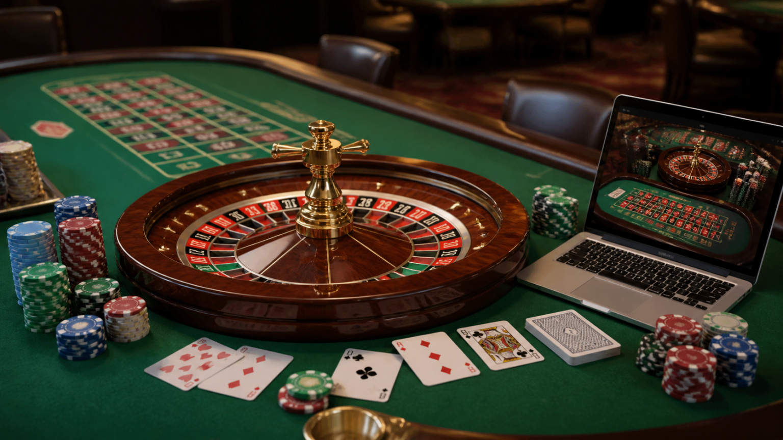What Online Casino Play Means in the Singapore Context: online casino Singapore Casino roulette table with chips and online casino screen