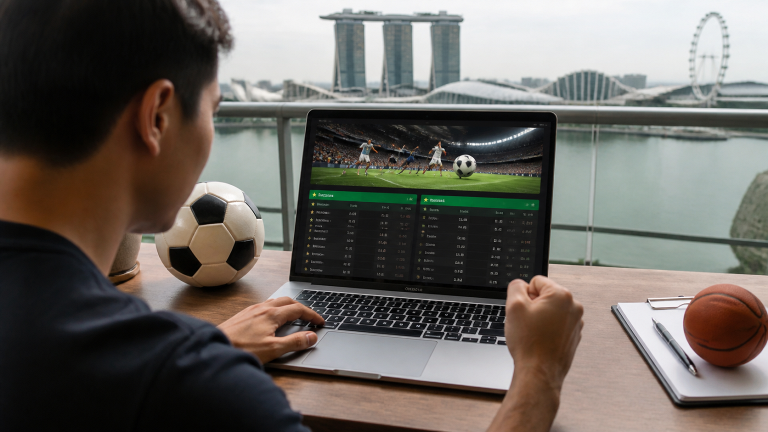 Sports Betting Sites Singapore: What Readers Should Know Sports betting site shown on a laptop screen