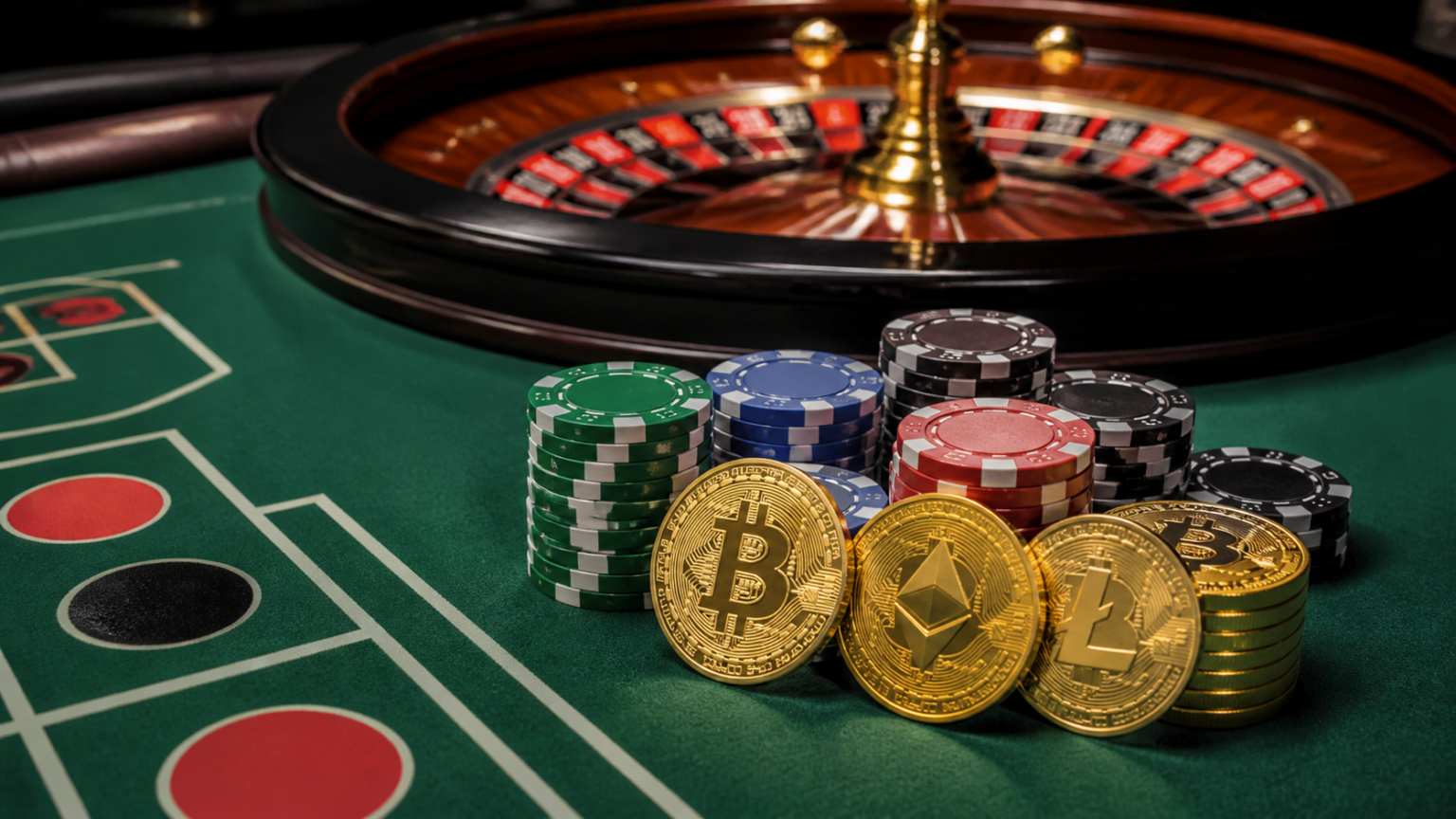 Start with availability, rules, and transparency: best crypto casino Roulette table and cryptocurrency-themed chips representing crypto casino games